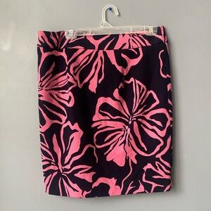 Pink Floral Midi Skirt
